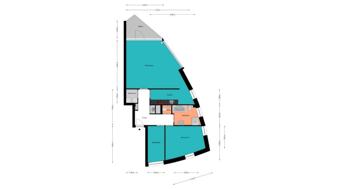 105 m² apartment with west-facing balcony in Woerden - Image 20