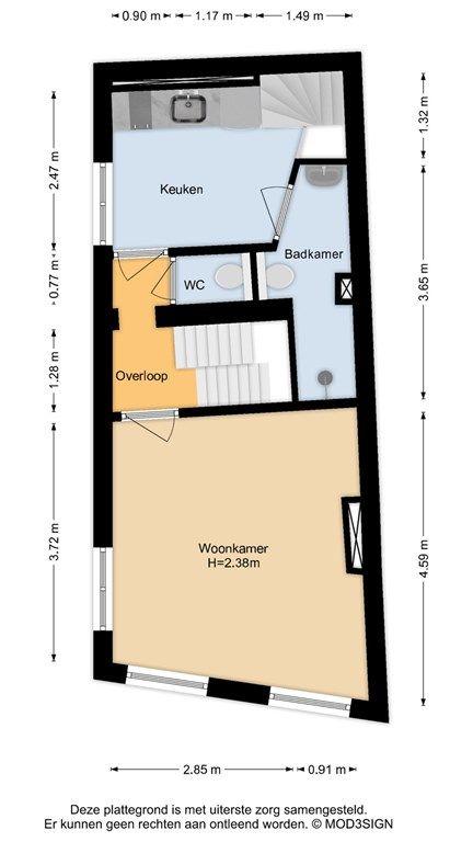 A+ canal house, 112 m², in Haarlem - Image 17