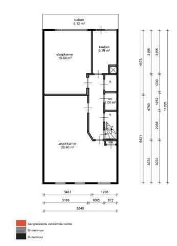 99 m² studentenappartement in Oud Charlois - Afbeelding 2