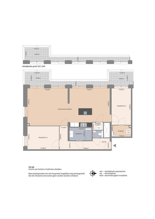 106 m² apartment with balcony and parking space - Image 14