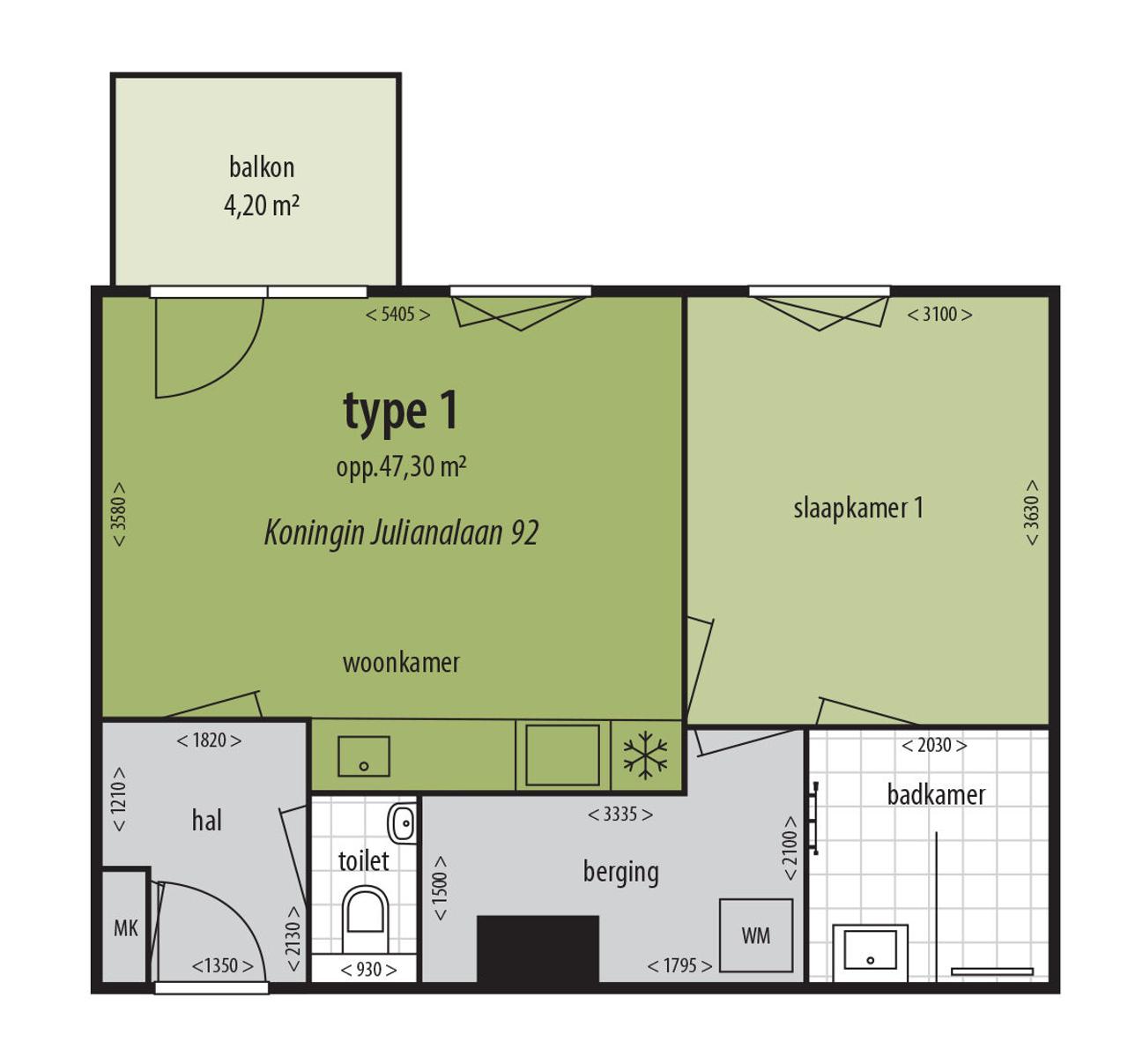 Energiezuinig 2-kamerappartement in IJsselstein - Afbeelding 8