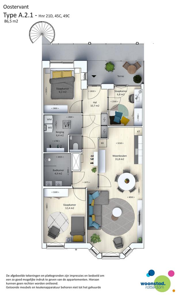 Nieuwbouwappartement met 3 slaapkamers - Afbeelding 3