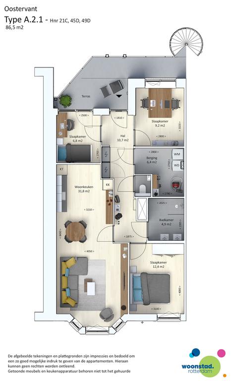 Nieuwbouwappartement met 3 slaapkamers - Afbeelding 4