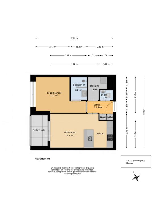 43 m² appartement op IJburg met energielabel A - Afbeelding 8