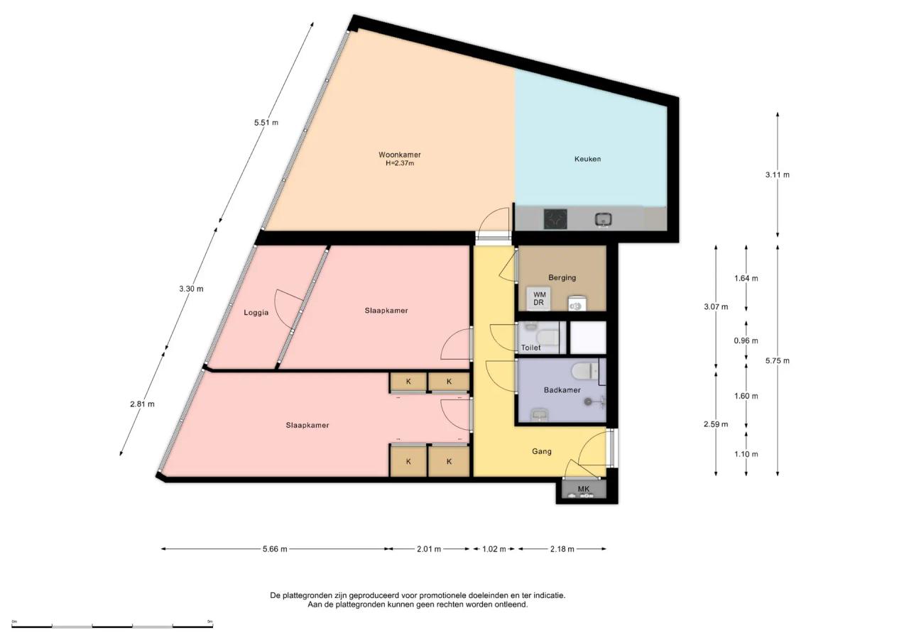Gemeubileerd 3-kamerappartement op 17e etage - Afbeelding 20