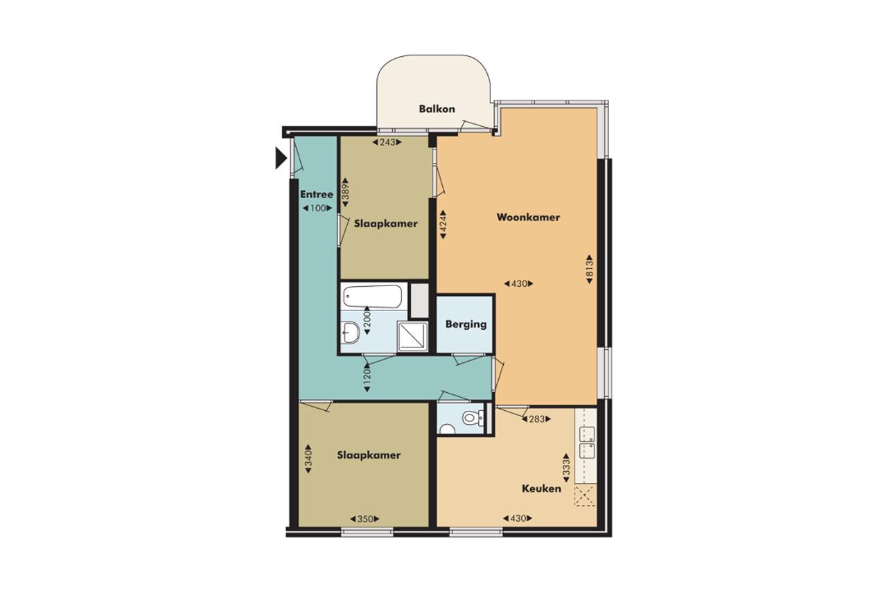 87 m² appartement met tuin in Frankendael - Afbeelding 15