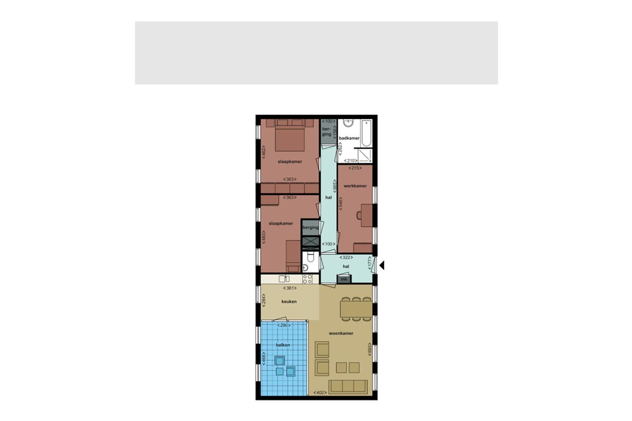 117 m² apartment with balcony in Breda - Image 4