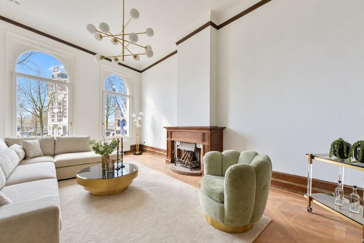 158 m² dubbel benedenhuis aan de Leidsekade - Afbeelding 1