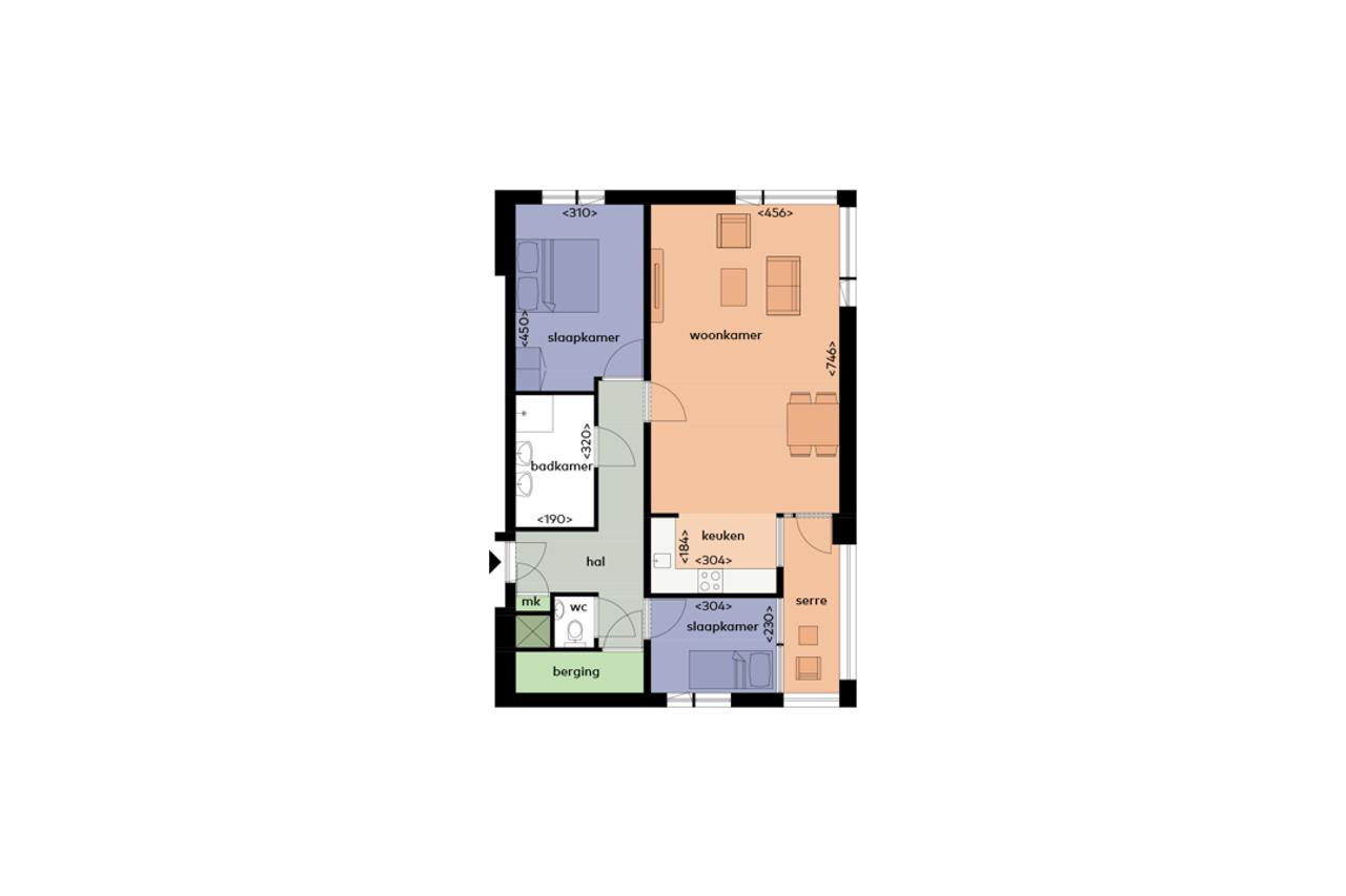 84 m² apartment with balcony and garage - Image 21