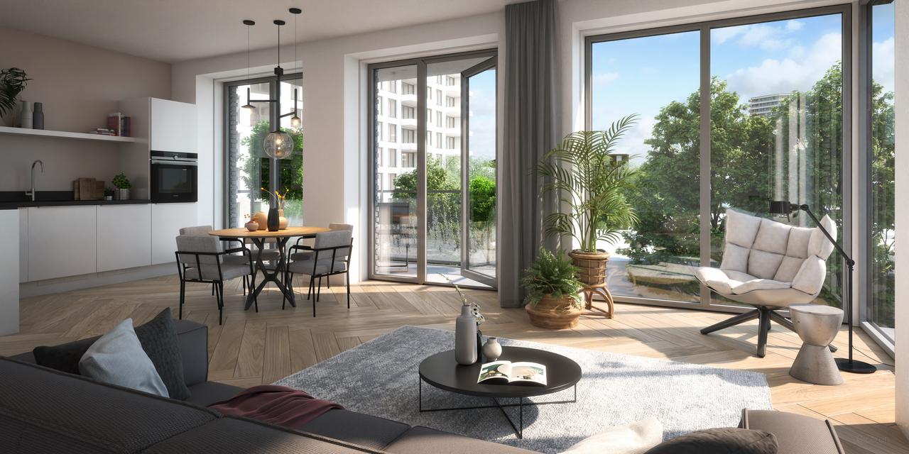 77 m² appartement met balkon aan het water - Afbeelding 9