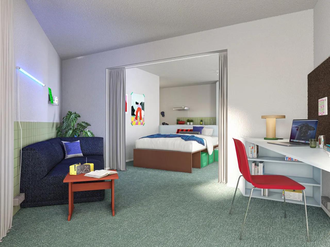 Furnished studio with balcony on 7th floor - Image 17