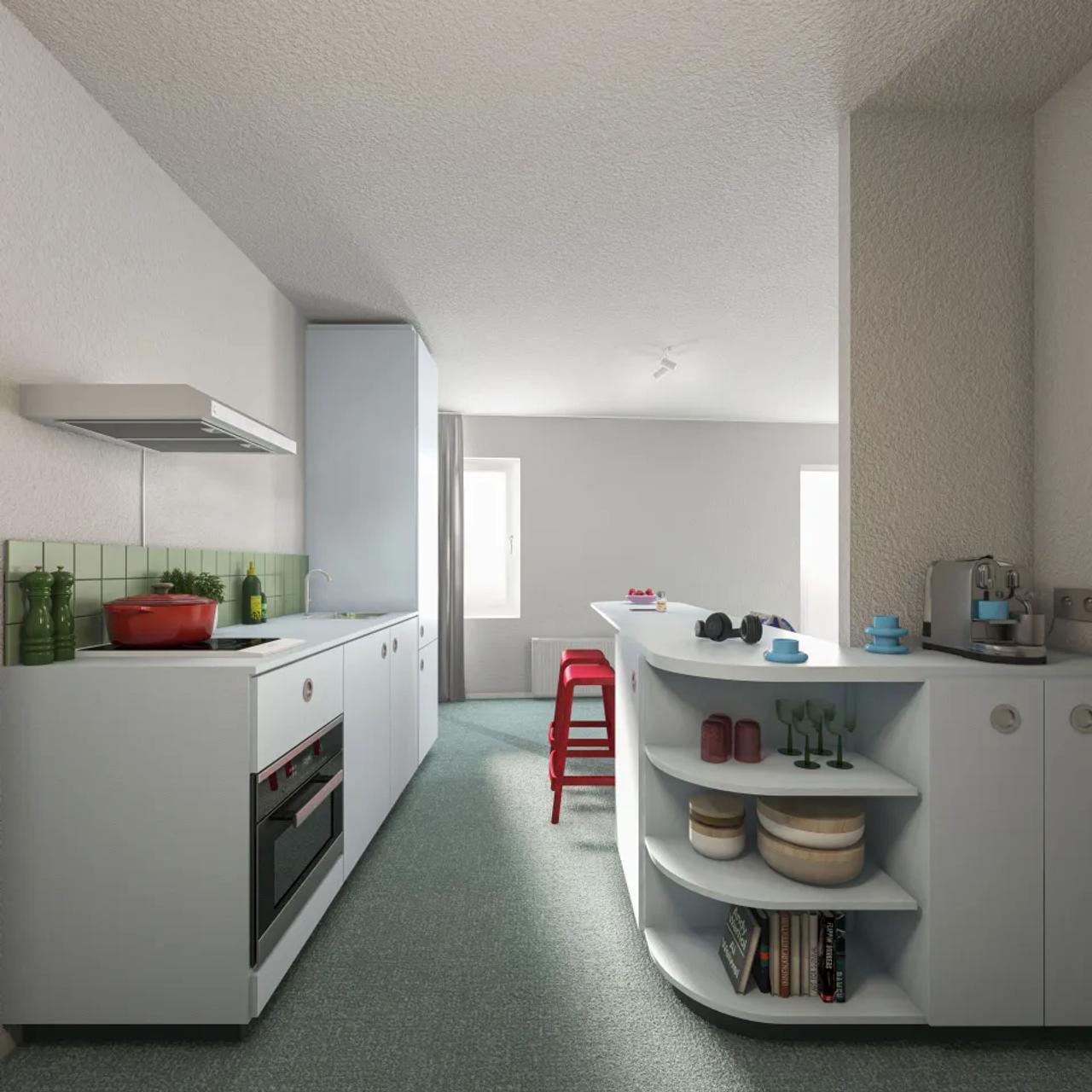 Furnished studio with balcony on 7th floor - Image 2