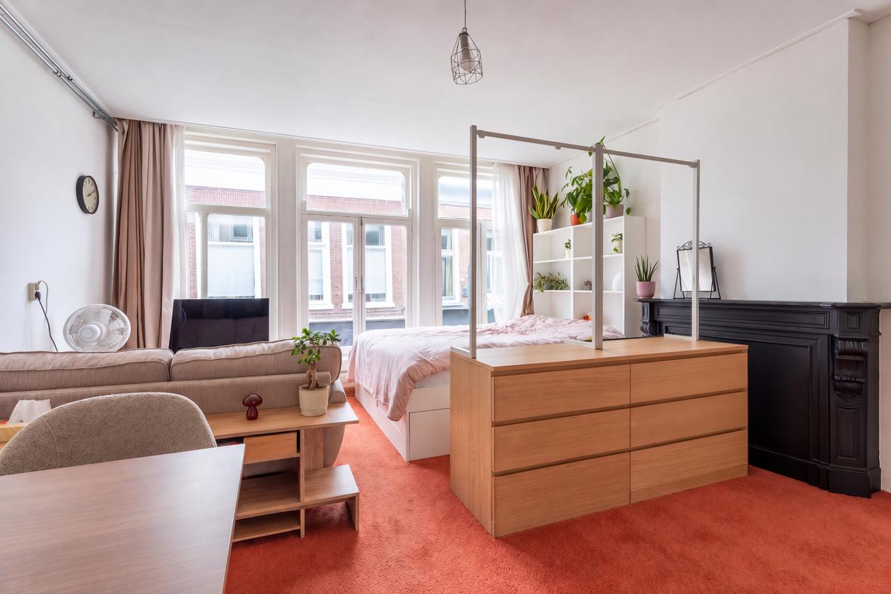Bright studio with tall windows in Benedenstad - Image 1