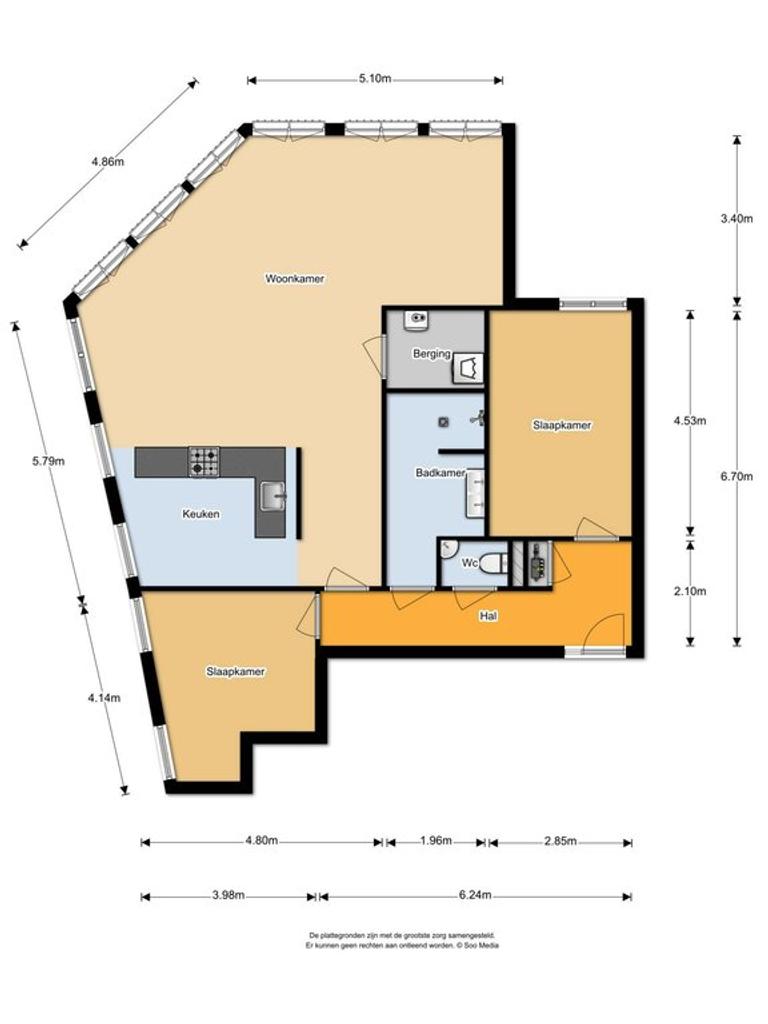 A++ hoekappartement met uitzicht op de Aa - Afbeelding 15