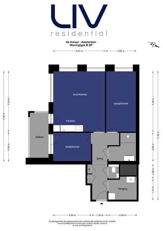 69 m² appartement met energielabel A+ - Afbeelding 6
