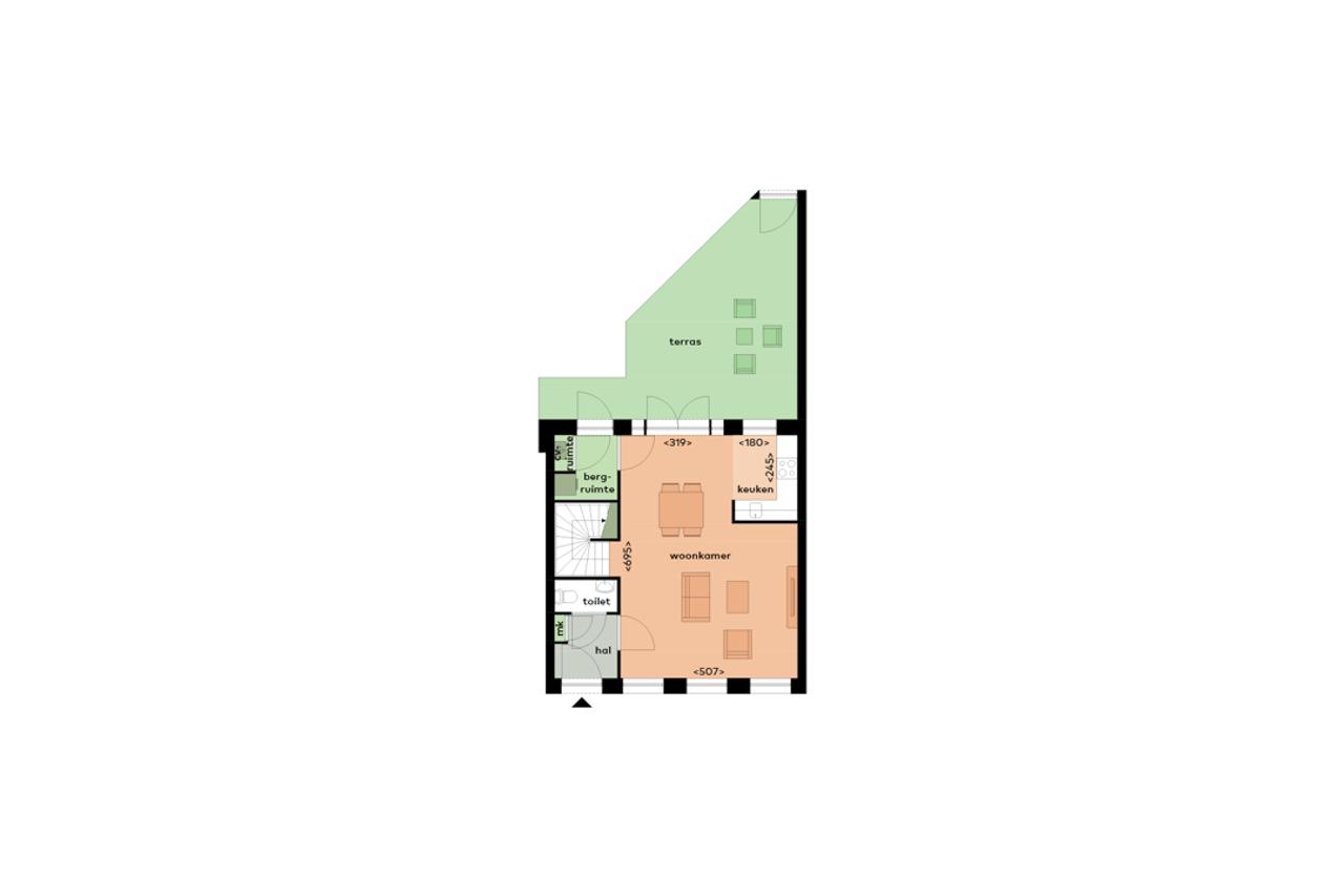 97 m² maisonnette met tuin in De Muntel - Afbeelding 6
