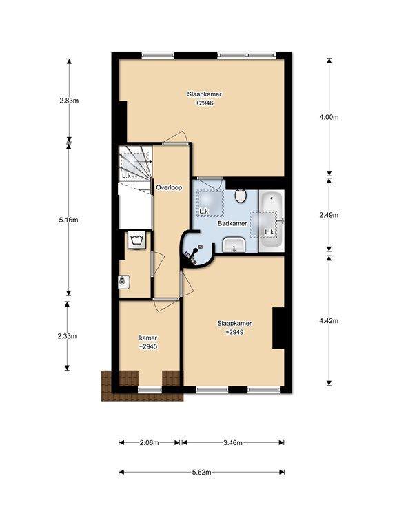 123 m² apartment with roof terrace in De Baarsjes - Image 25