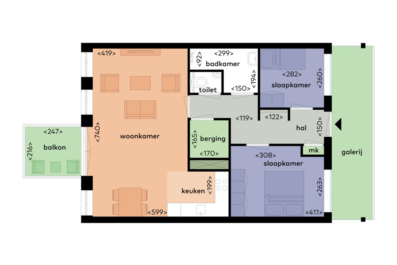 Gas-free 2-bedroom apartment with A+++ rating - Image 20