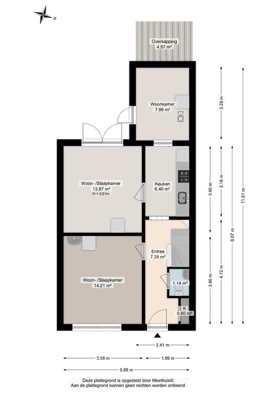Student room with garden in Vinkhuizen - Image 13
