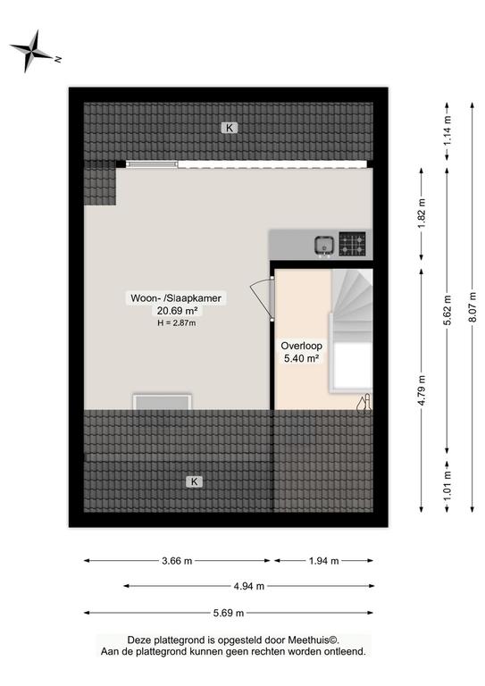 Student room with garden in Vinkhuizen - Image 15