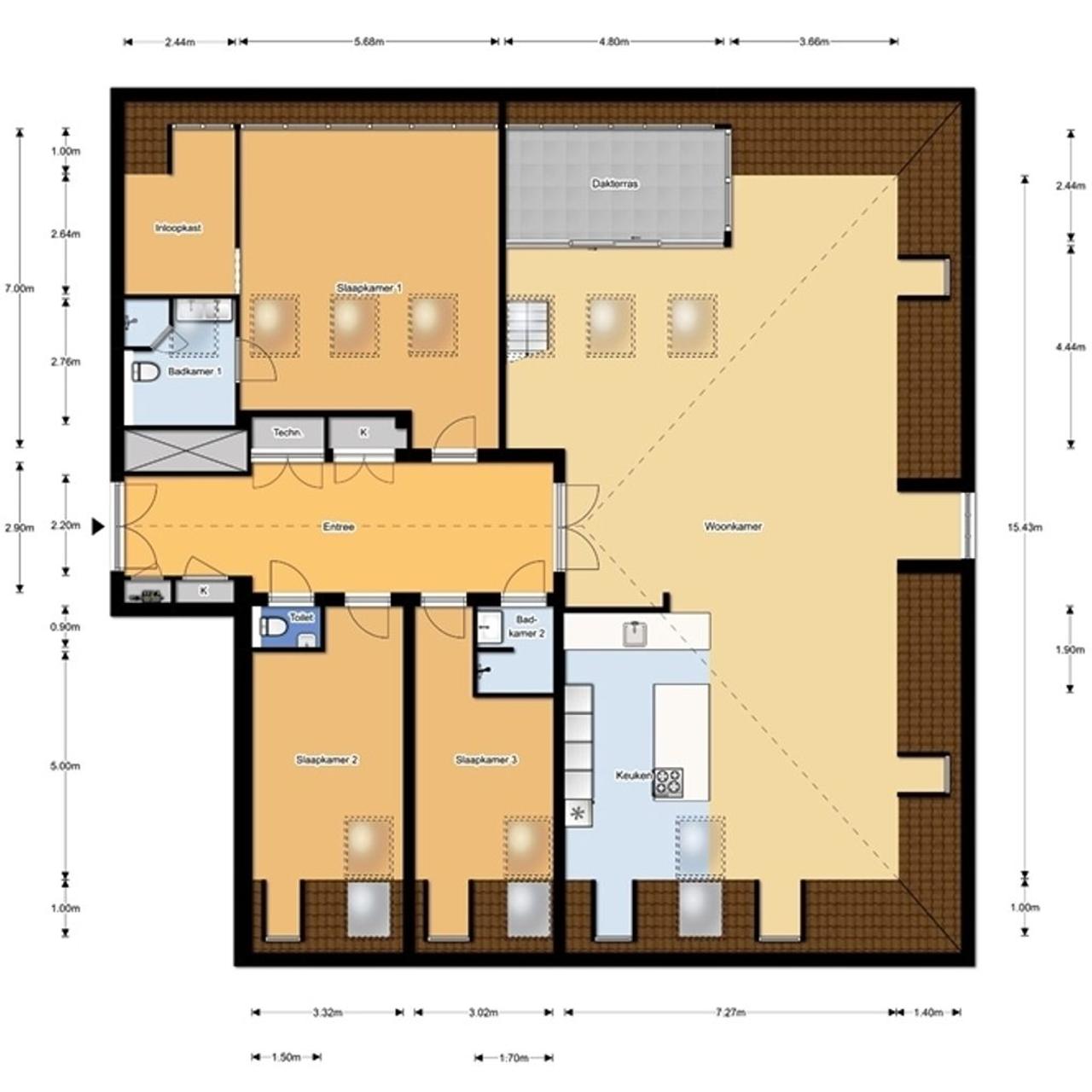 265 m² Penthouse in Statenkwartier - Image 44