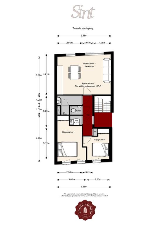 Gemeubileerd 3-kamerappartement in De Pijp - Afbeelding 17
