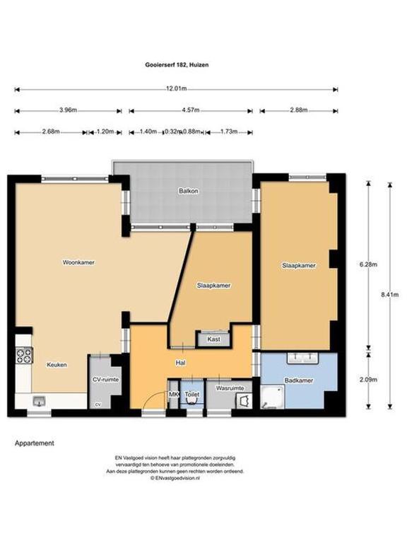 91 m² apartment with sunny balcony - Image 12