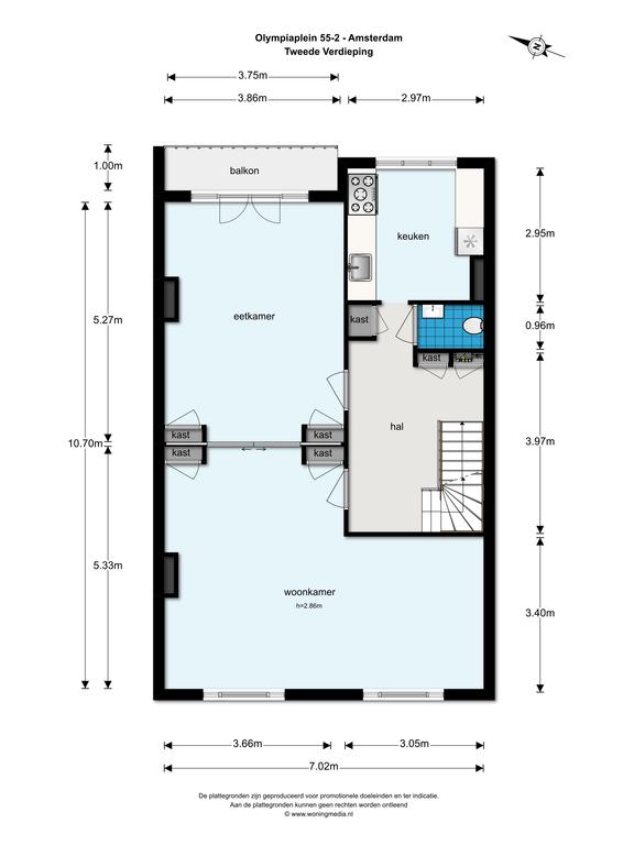 200 m² appartement met dakterras in Oud-Zuid - Afbeelding 22