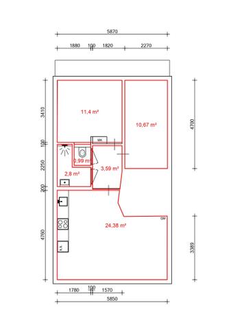 Licht 3-kamerappartement met balkon in Rijnbuurt - Afbeelding 14