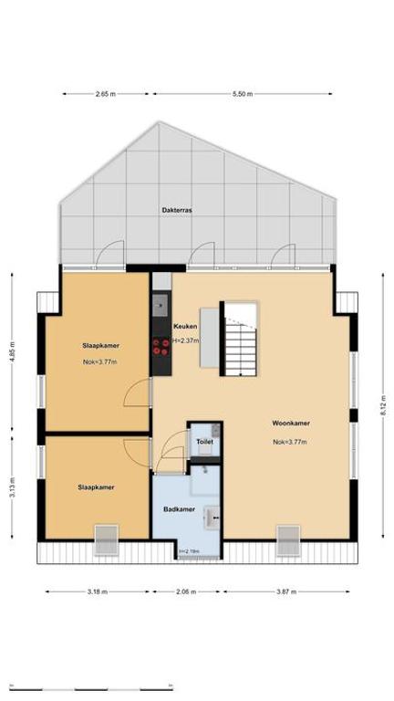 Dakterras van 30 m² in oud Huizen - Afbeelding 34