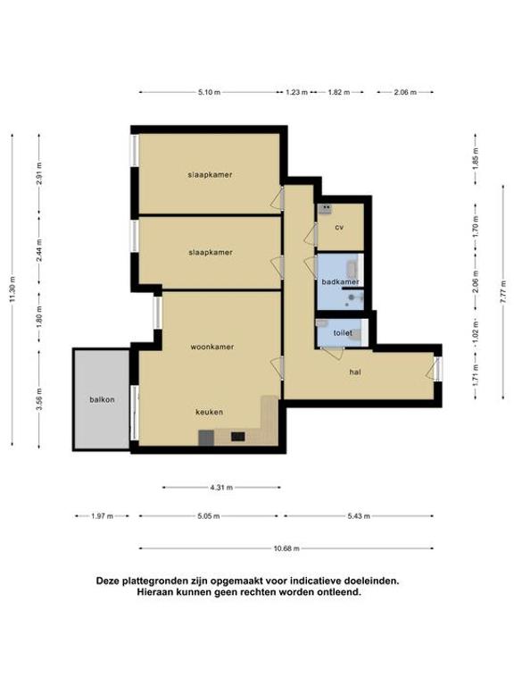 Furnished 3-room apartment with balcony - Image 21