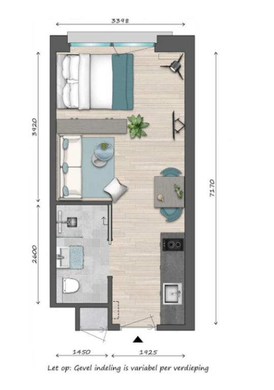 Studio with Energy Label A near Hollands Spoor - Image 30