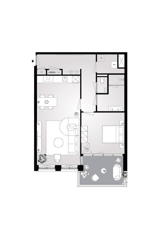 73 m² apartment with rooftop terrace in Noord - Image 5