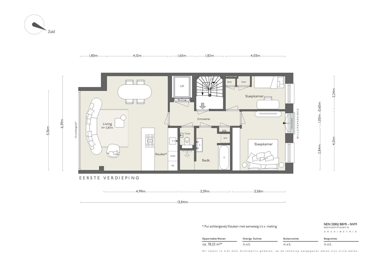 Gemeubileerd 3-kamerappartement in Oud-Zuid - Afbeelding 22