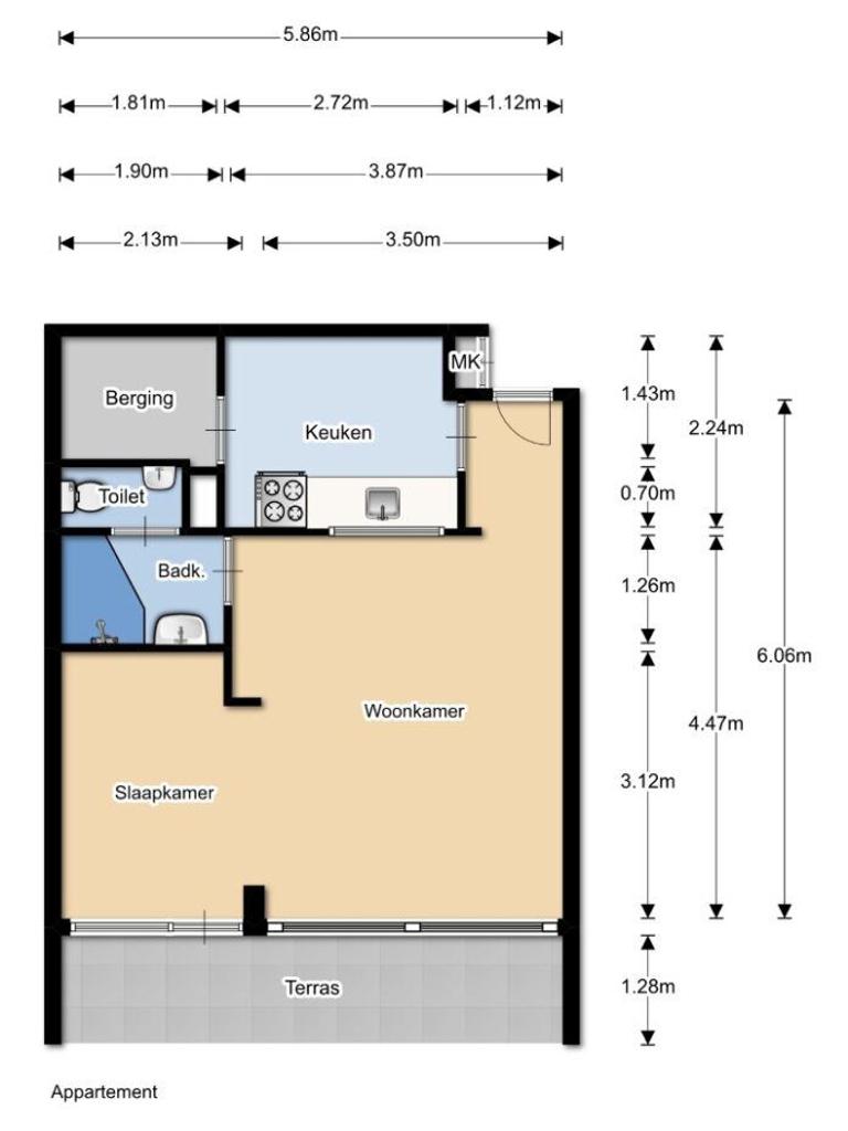 Senior apartment with east-facing balcony - Image 14
