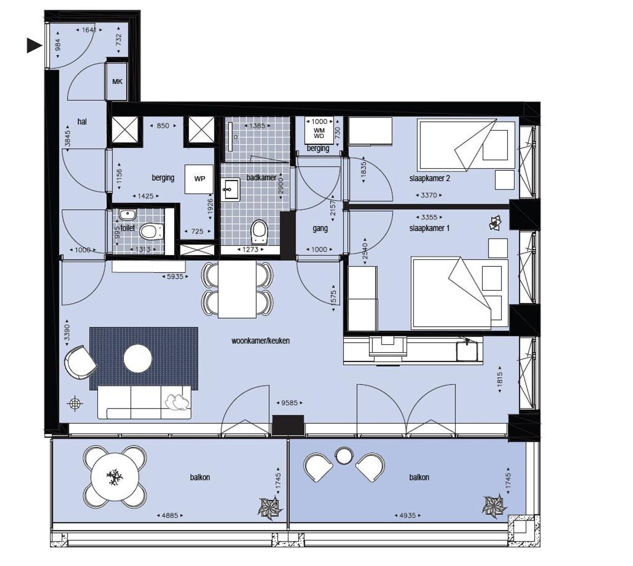 A+++ appartement met balkon van 21 m² - Afbeelding 27