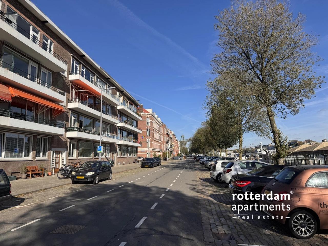 Balkon met uitzicht op Maas en Erasmusbrug - Afbeelding 20