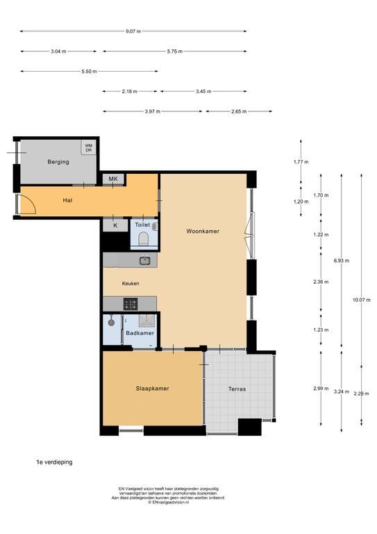 67 m² appartement met balkon op Cruquiuseiland - Afbeelding 8