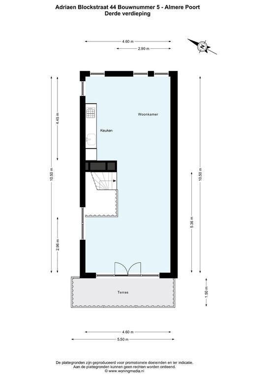 113 m² appartement met balkon in Almere Poort - Afbeelding 31