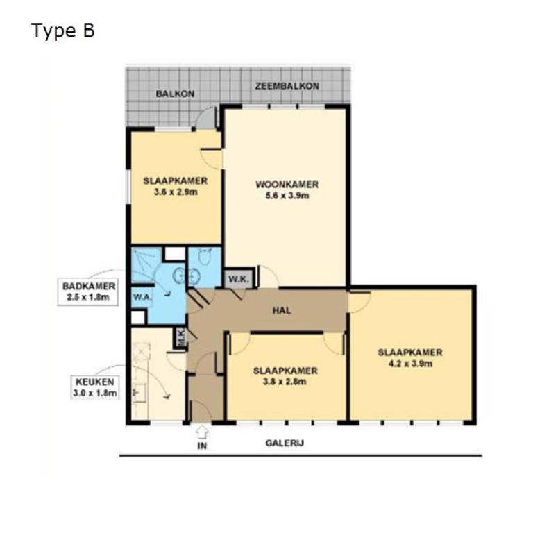 70 m² apartment with balcony in Wageningen - Image 10