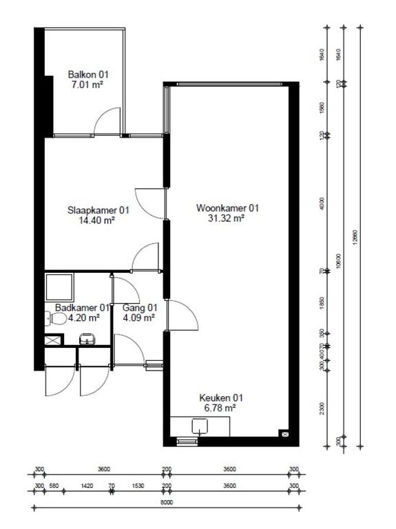 66 m² apartment with balcony in Amsterdam - Image 9
