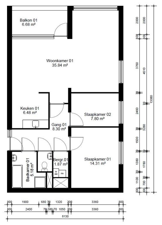 83 m² apartment with balcony in Amsterdam - Image 21