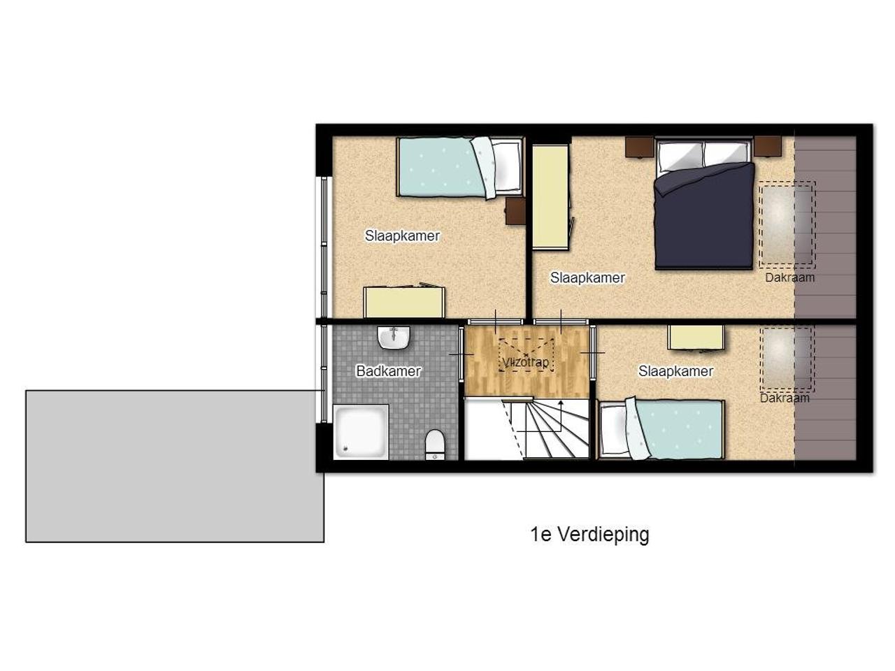 3-slaapkamerwoning met tuin aan het water - Afbeelding 21