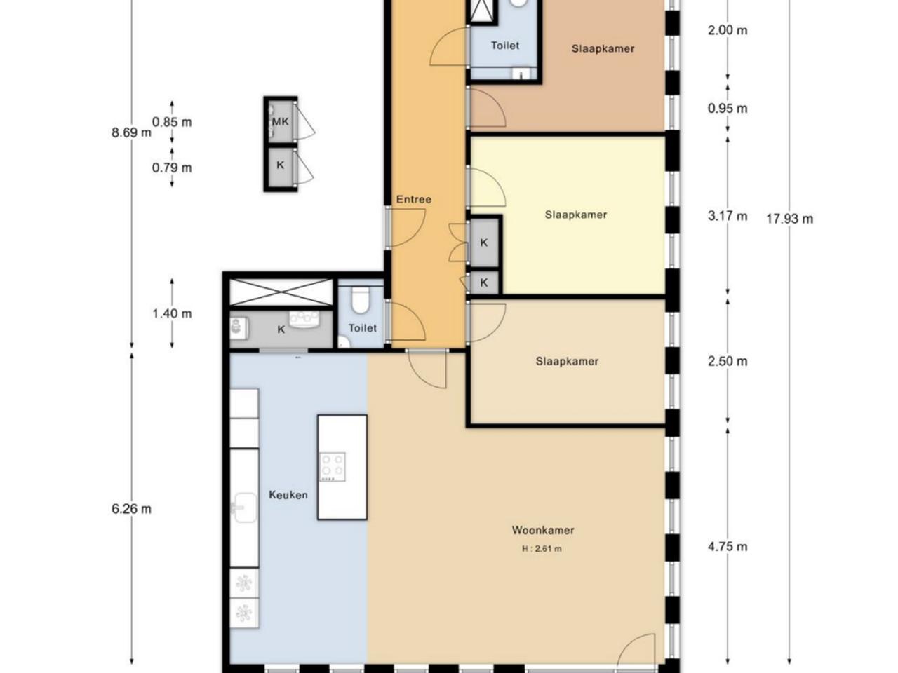 132 m² appartement met 4 slaapkamers - Afbeelding 30