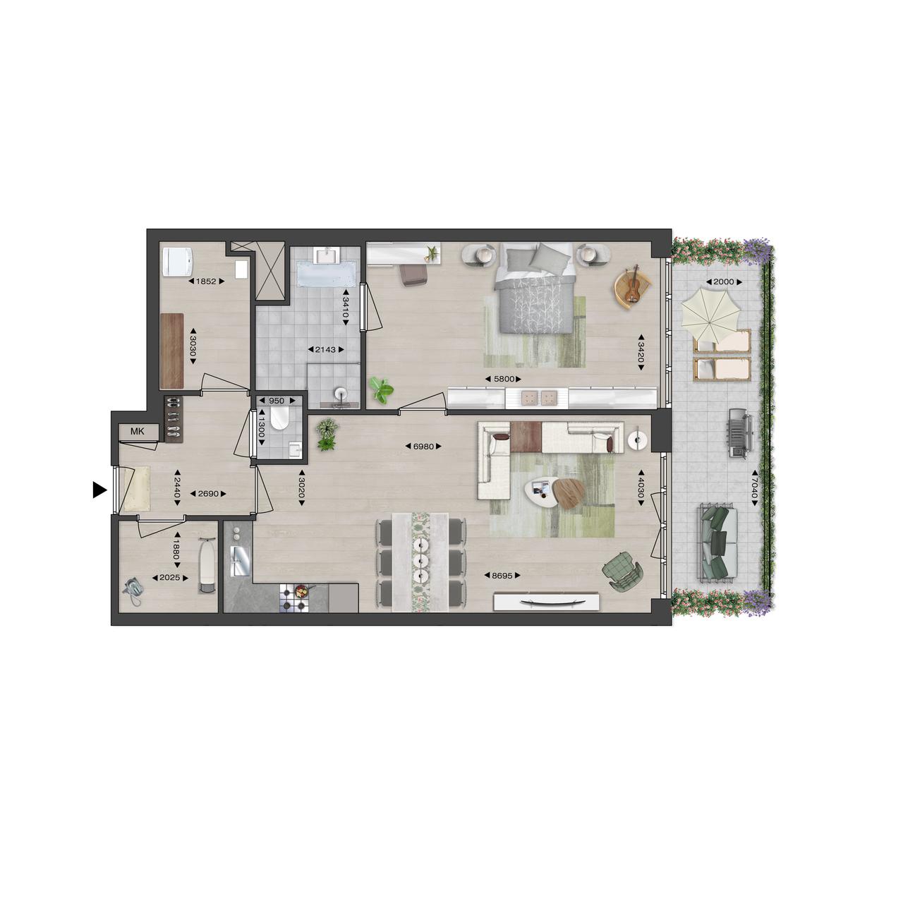 77 m² Apartment with Balcony in Strijp-S - Image 12