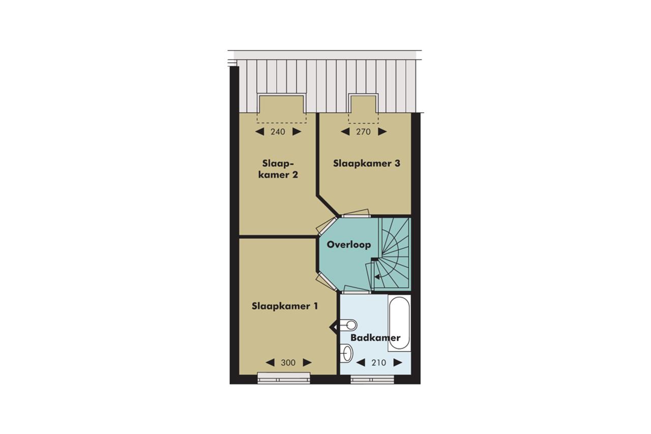 109 m² gezinswoning met bergzolder - Afbeelding 12