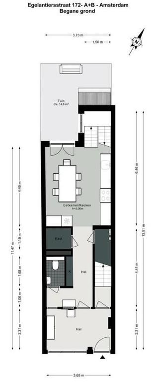 Gemeubileerd herenhuis met tuin in de Jordaan - Afbeelding 64