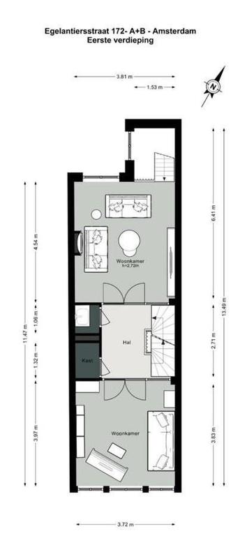 Gemeubileerd herenhuis met tuin in de Jordaan - Afbeelding 65