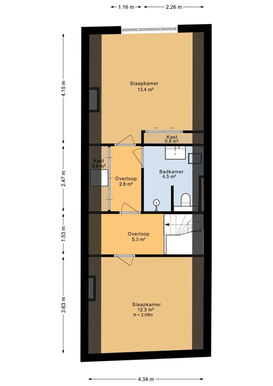 Gemeubileerd 2-slaapkamerappartement met dakterras - Afbeelding 31