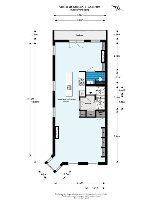 3-slaapkamerappartement met dakterras - Afbeelding 3
